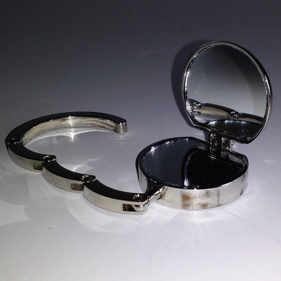 Lolita foldable handbag hook w/mirrors - Picture 8 of 8